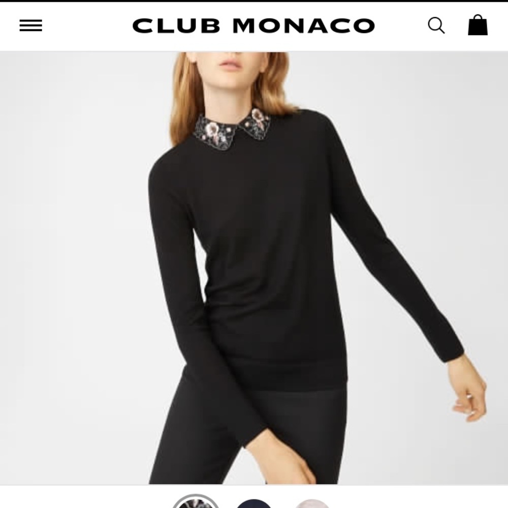 ISO size small black sweater